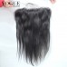 Straight Full Lace Frontal 13x6 Human Virgin Hair With Bleached Knots